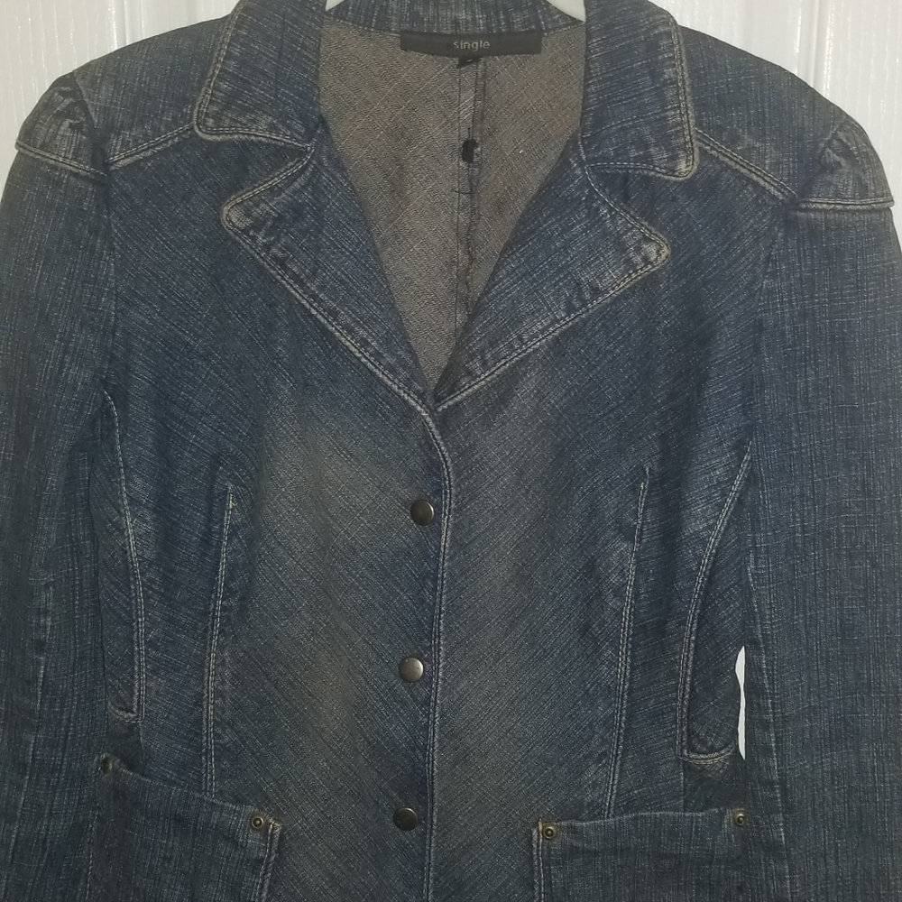 Denim Tailored Blazer